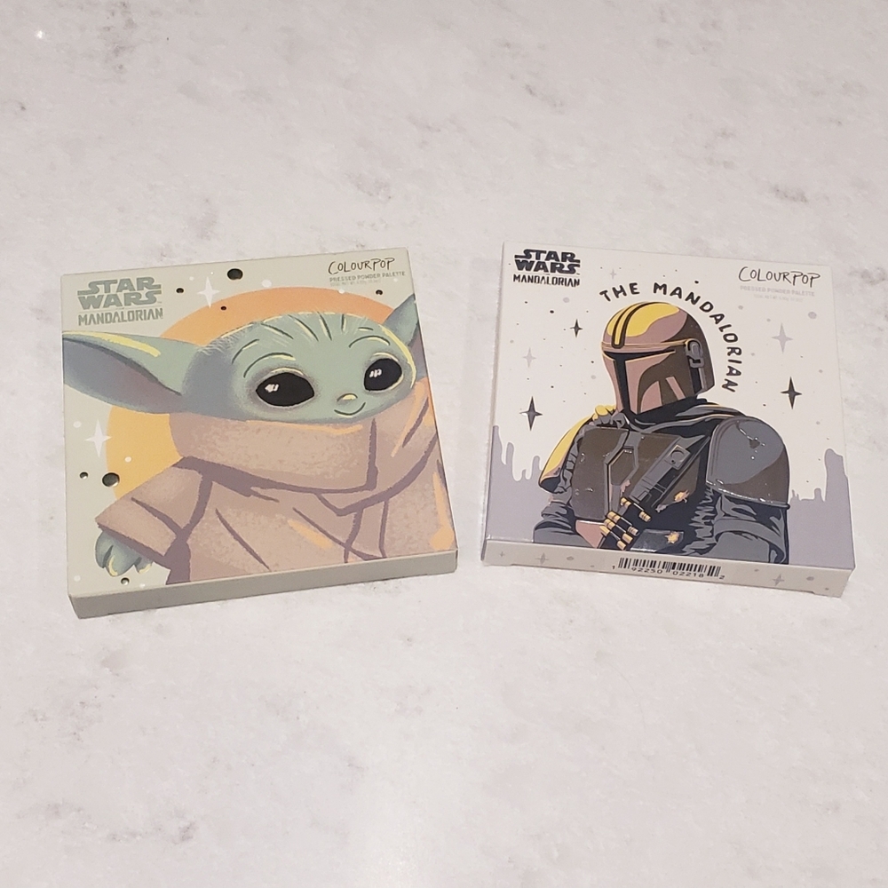 Lot of 2 palettes by Colourpop - The Mandalorian & The Child